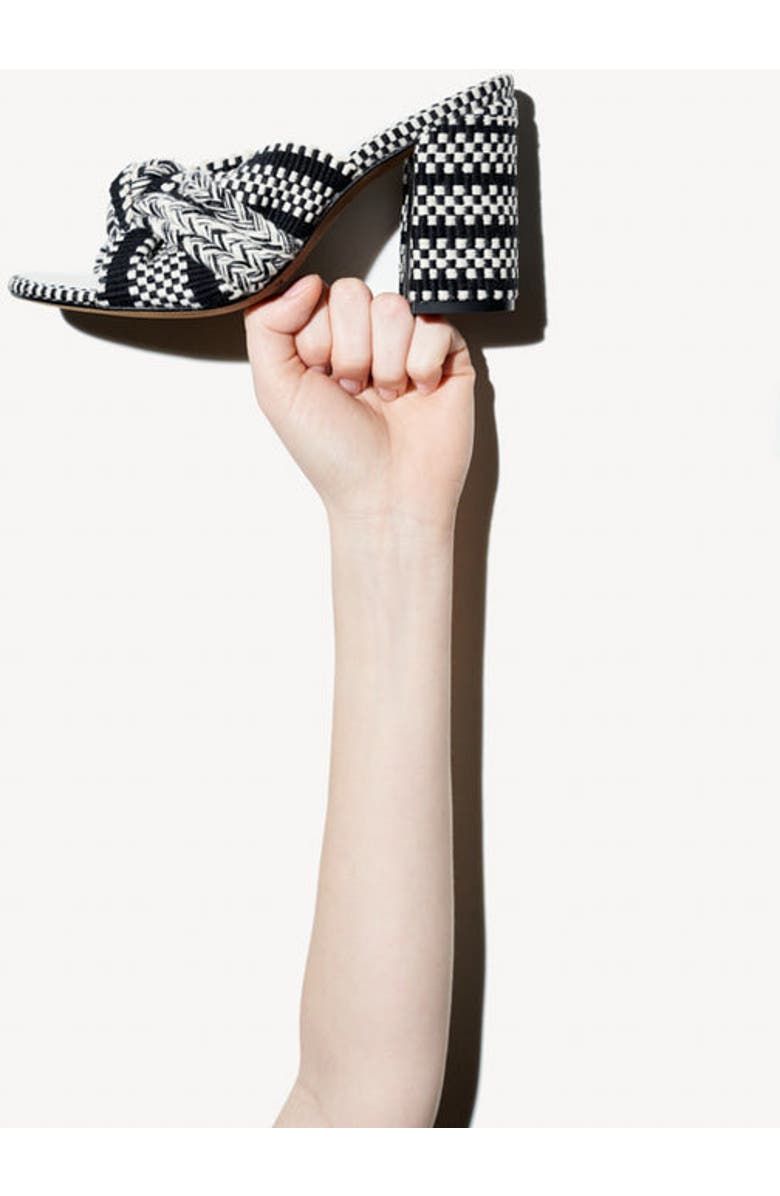 Amambaih Sol Heel Mules, Alternate, color, Ivory Black