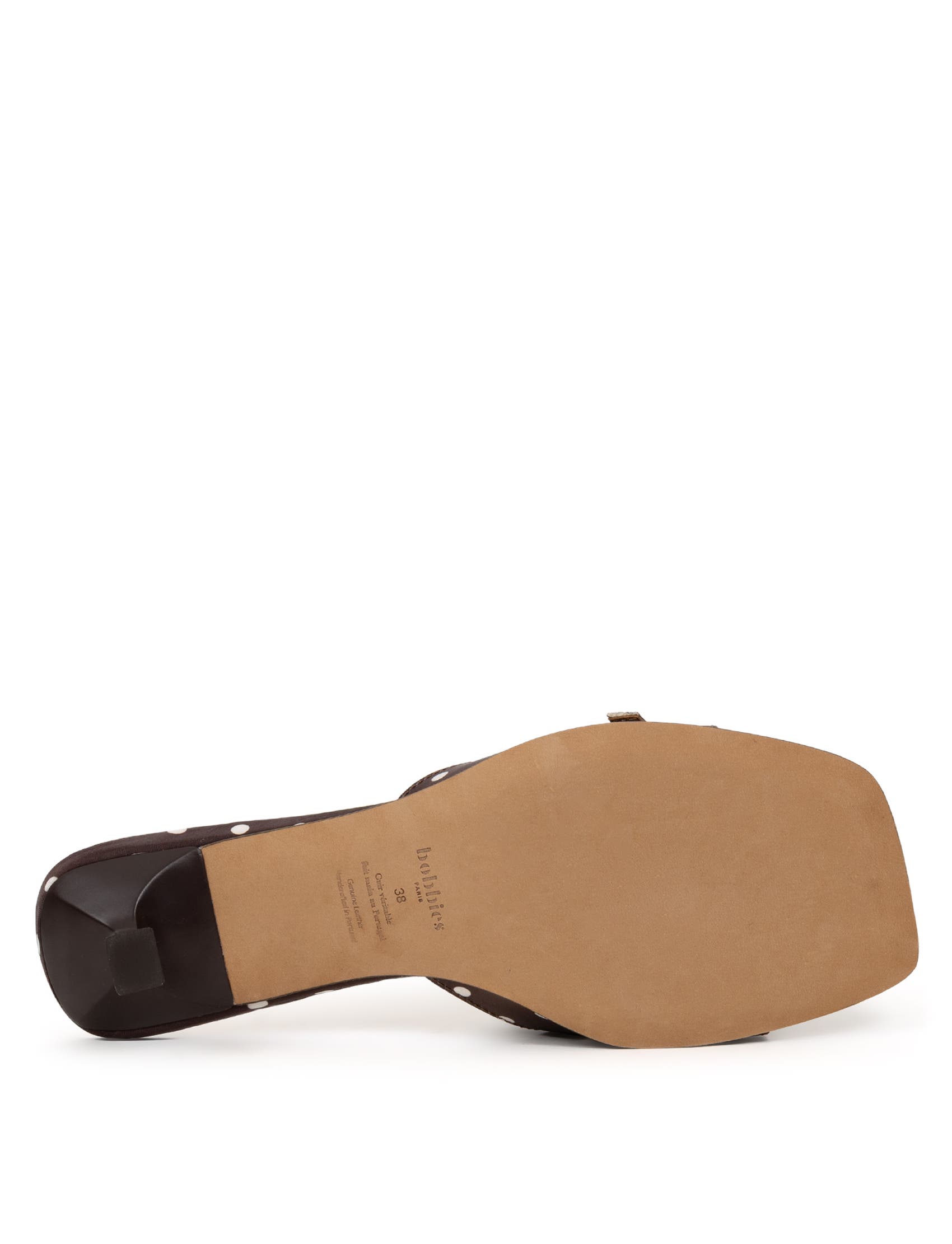 June Heeled Sandals, Alternate, color, Mocha Dots
