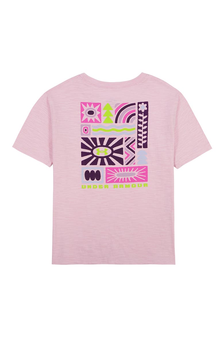 Kids' Outdoor Geo Graphic T-Shirt, Alternate, color, PRIME PINK