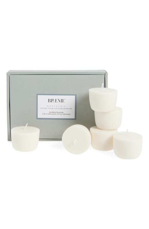 Blueme Nostalgia 6-Piece Travel Votive Wax Refill Set 