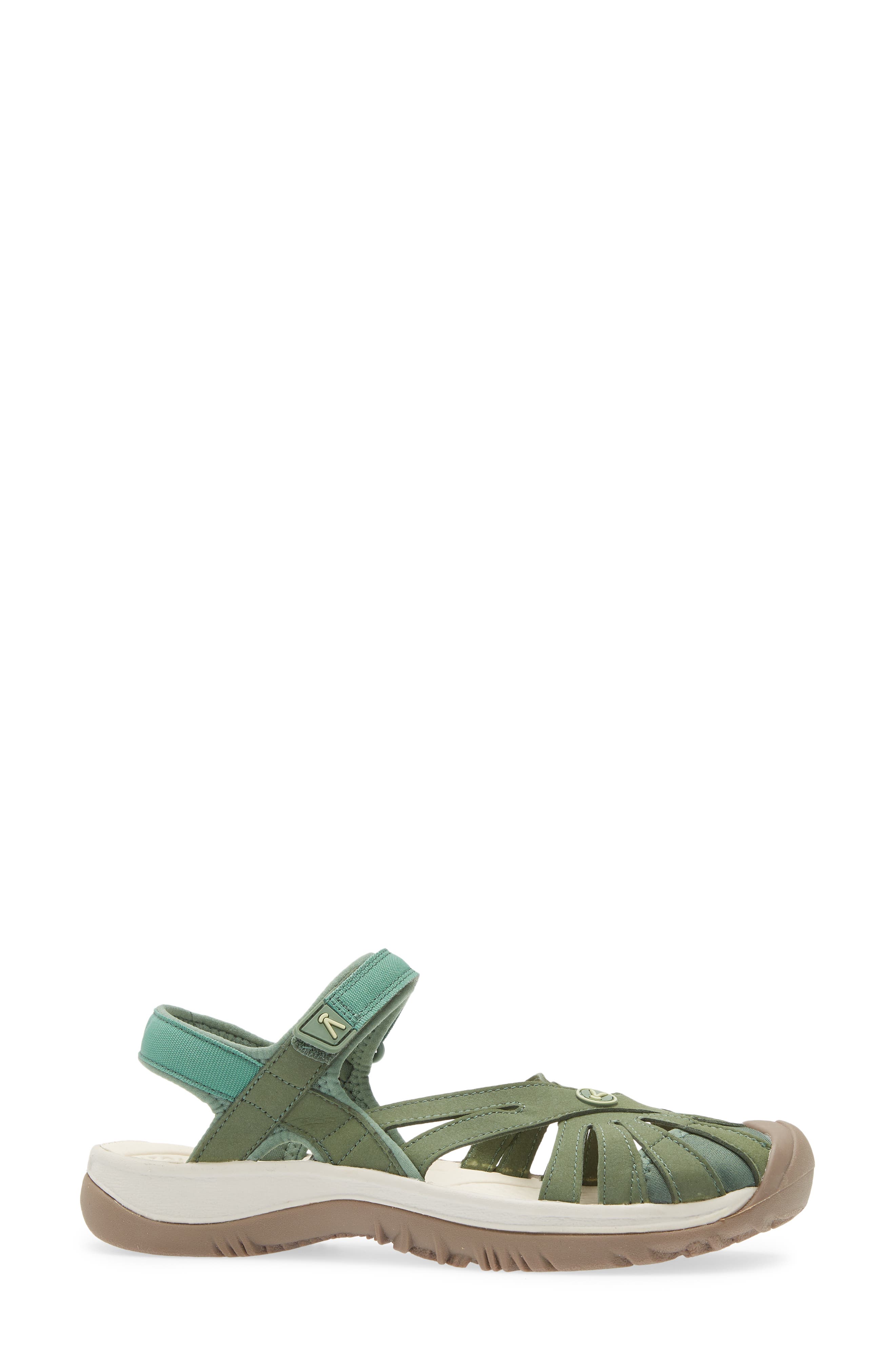 'Rose' Sandal, Alternate, color, DARK IVY/ BUTTERFLY