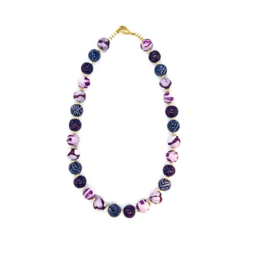 Kazuri Purple Match Necklace - 18'' in Multi  product