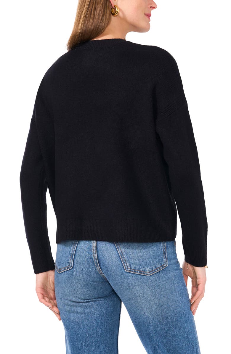 Vince Camuto Cropped Crewneck Sweater, Alternate, color,