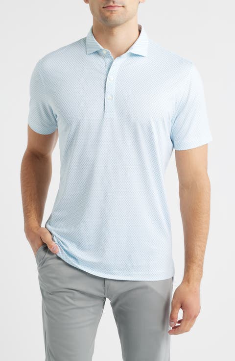 Connors Geo Print Performance Jersey Polo