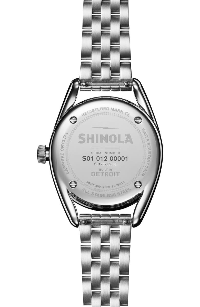Shinola Derby Bracelet Watch, 30.5mm, Alternate, color, 