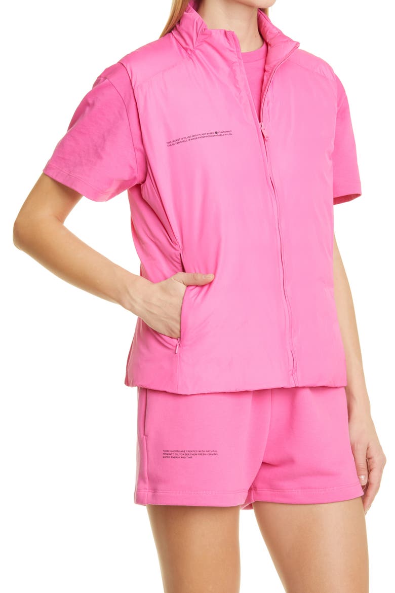 FLWRDWN™ Lite Recycled Nylon Puffer Vest, Alternate, color, FLAMINGO PINK