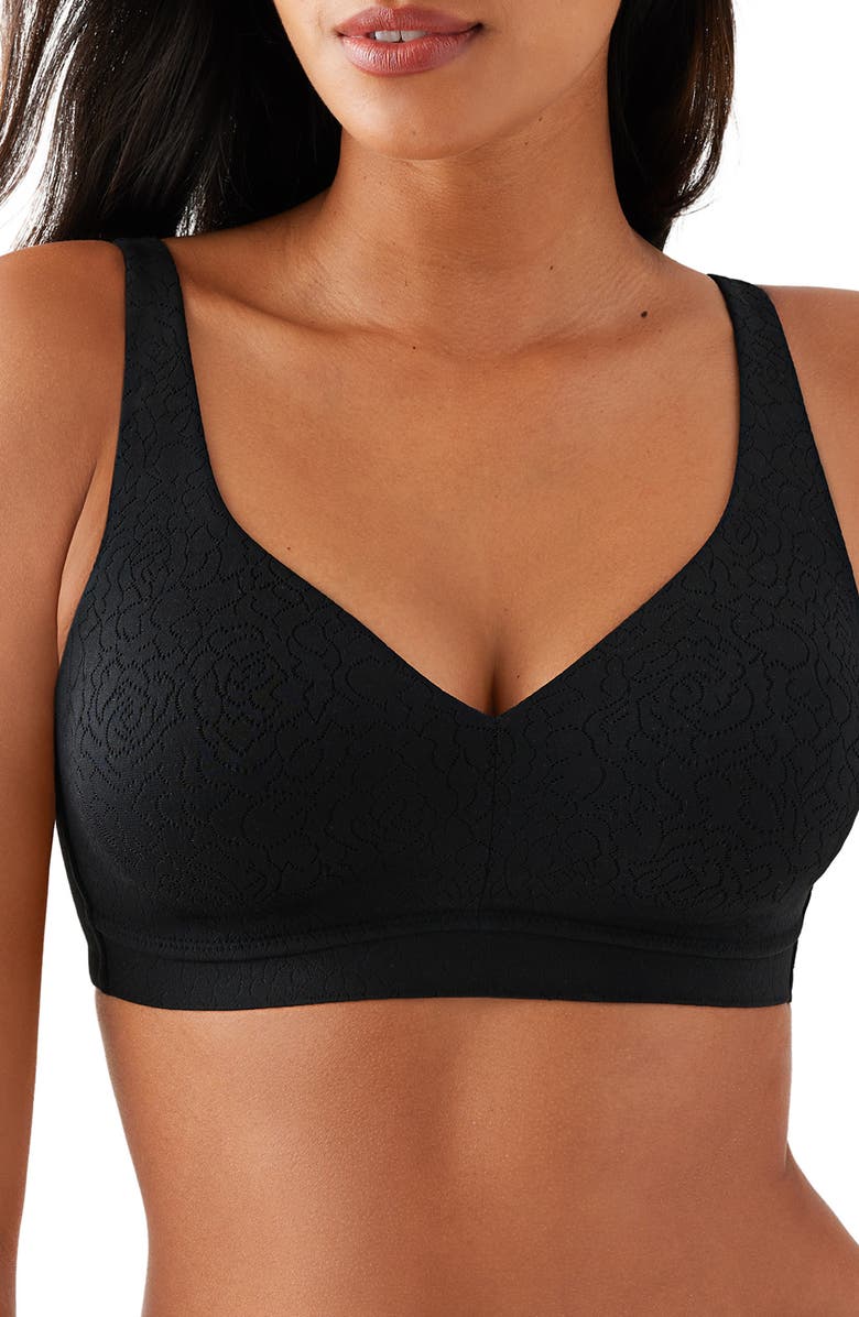 Wacoal Inside Job Wireless Bra, Main, color, Black