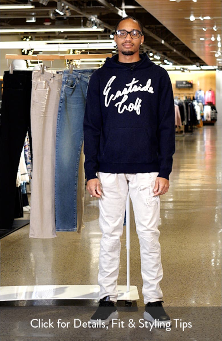 Logo Intarsia Hooded Sweater, sales video thumbnail