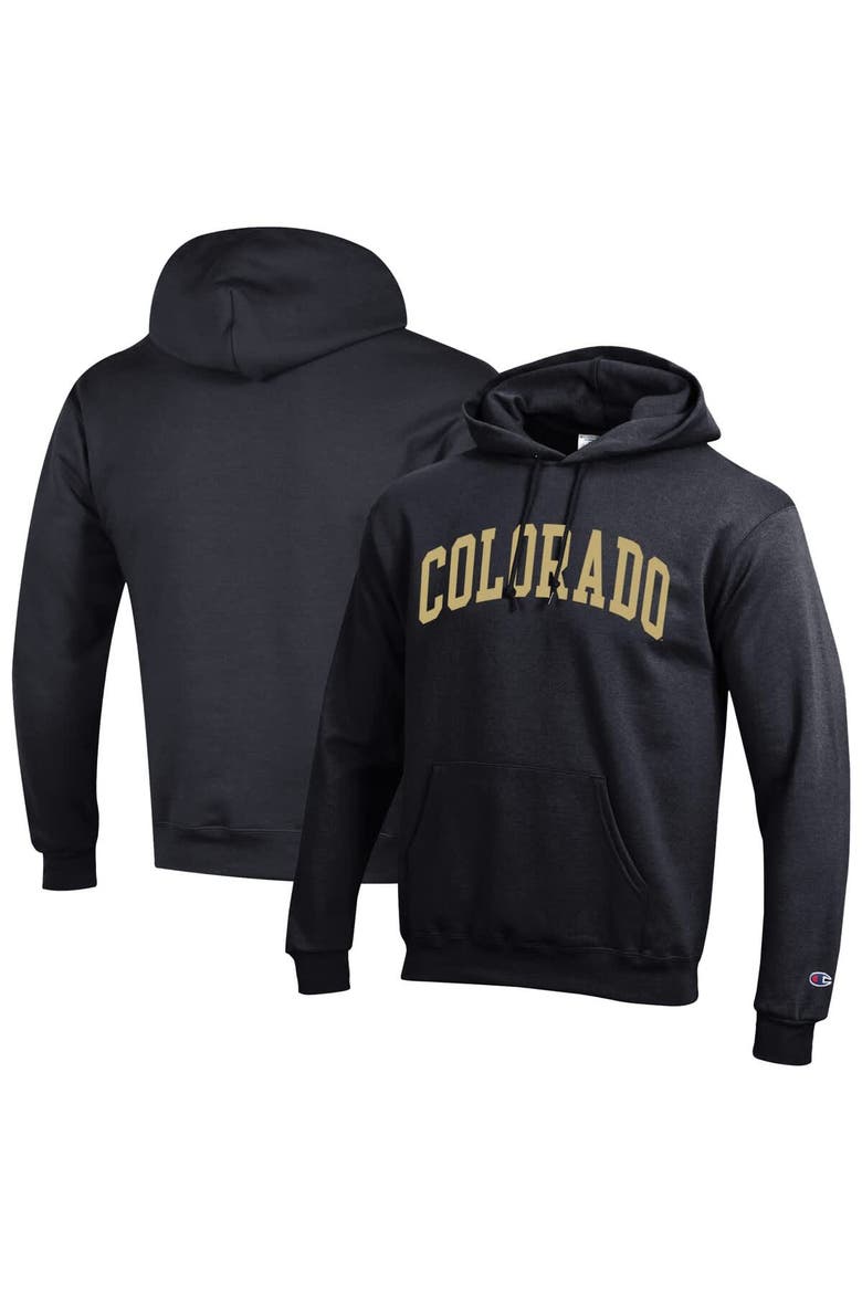 Men's Champion  Black Colorado Buffaloes Basic Arch Fleece Pullover Hoodie, Main, color, Black