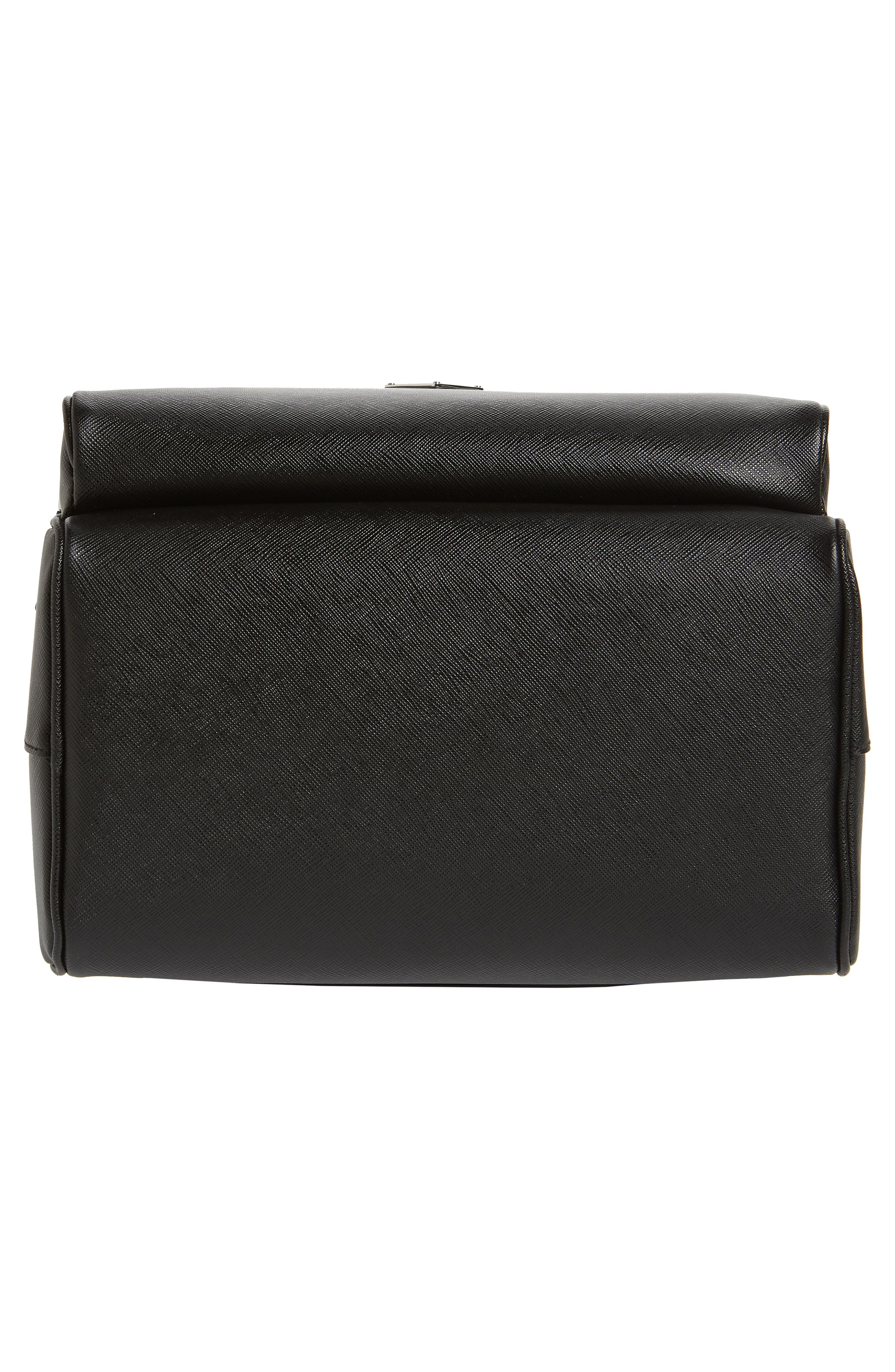 Prada Saffiano Leather Travel Backpack, Alternate, color, 