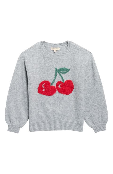 Kids' Cherry Chenille Sweater
