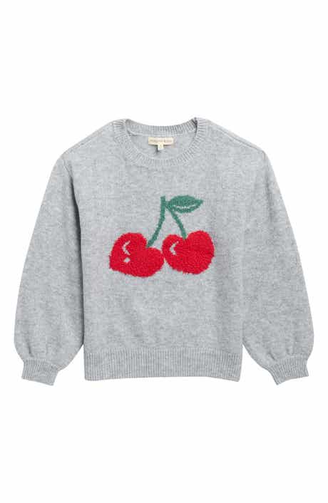 Kids' Cherry Chenille Sweater