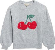 MARGAUX AND LEXI Kids' Cherry Chenille Sweater