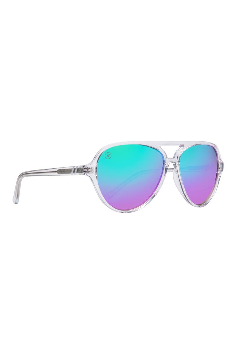 58mm Skyway Polarized Aviator Sunglasses, Alternate, color, CRYSTAL ORB