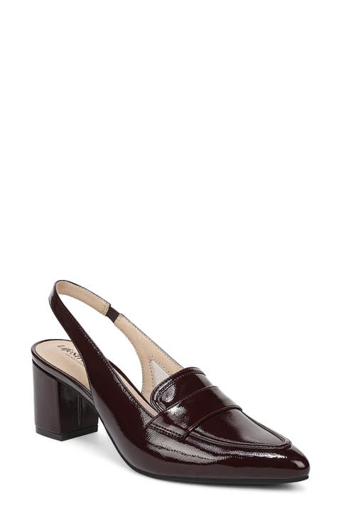 Angel Slingback Pointed Toe Loafer Pump (Women)
