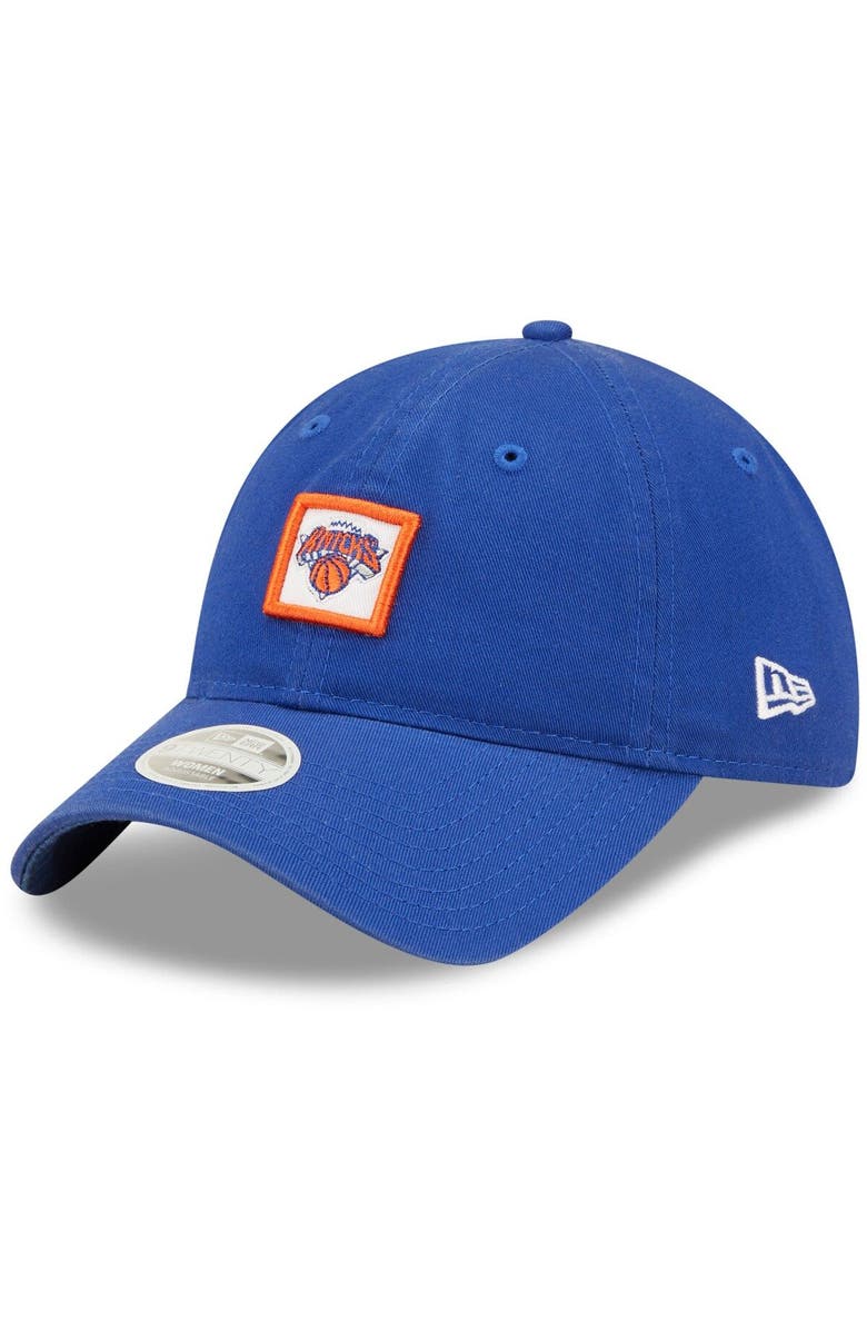 New Era Women's New Era Blue New York Knicks Mini Patch 9TWENTY Adjustable Hat, Alternate, color, 