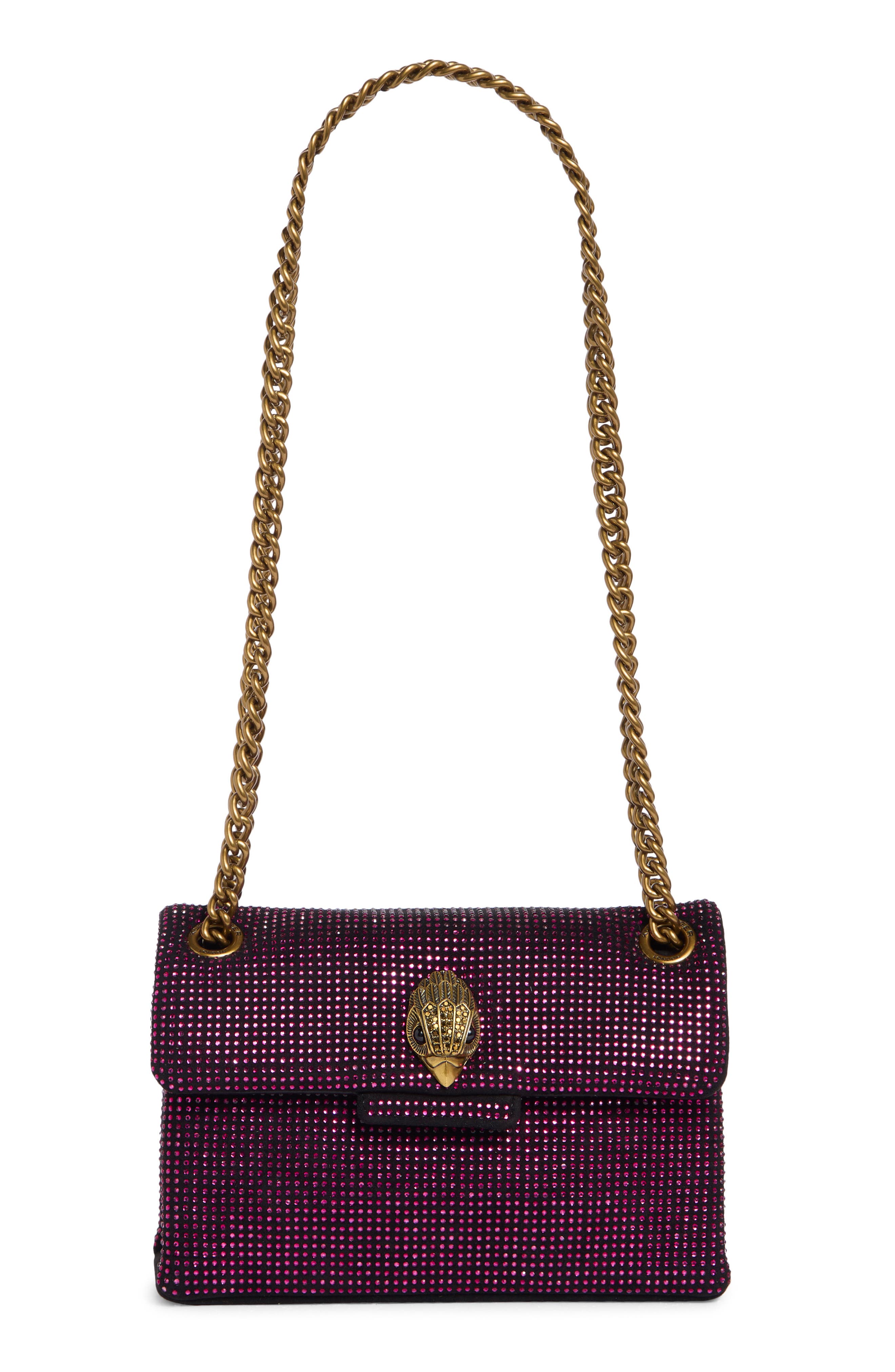 Kurt Geiger London Crystal Encrusted Mini Kensington Convertible Shoulder Bag