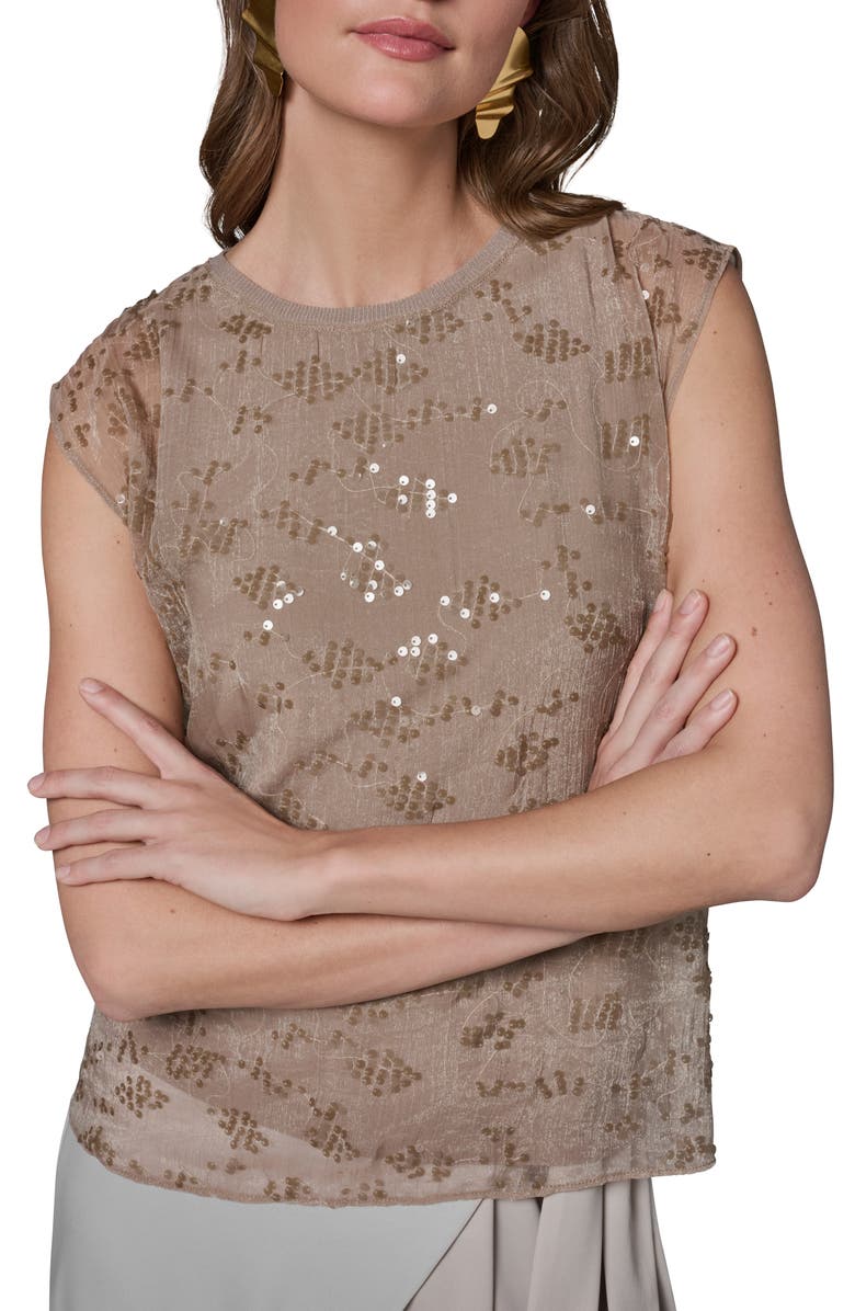 Donna Karan New York Sequin Detail Top, Alternate, color, 