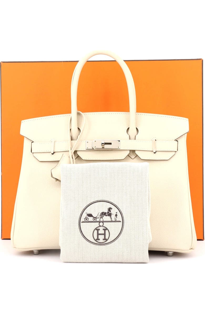 Pre-Owned Hermes Birkin Handbag Light Epsom with Palladium Hardware 30, Alternate, color,