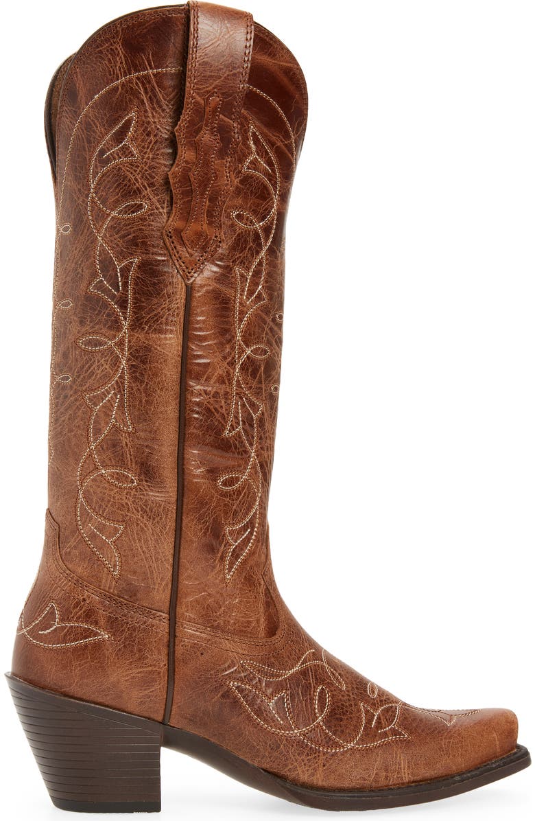 Ariat Heritage Stretch Fit Western Boot, Alternate, color, Brown