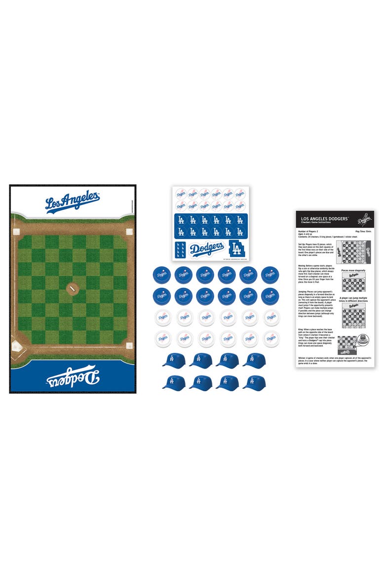 Los Angeles Dodgers Checkers Board Game, Alternate, color, Multicolor