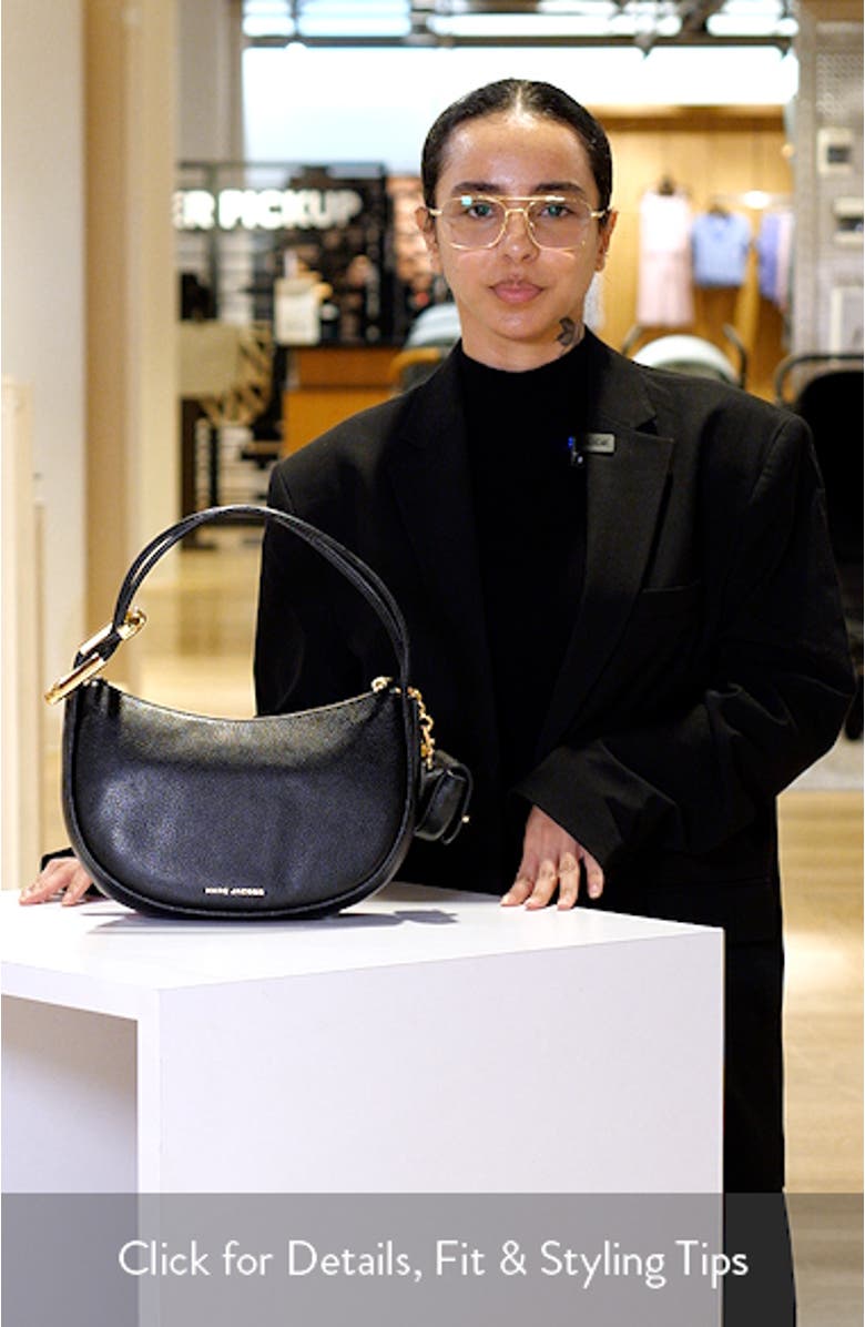 The Dual Mini Crescent Leather Shoulder Bag, sales video thumbnail