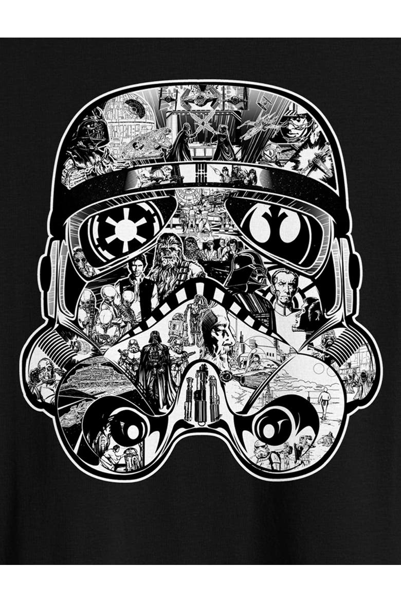 Big & Tall Star Wars Trooper Story Graphic Tee, Alternate, color, BLACK