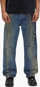 PURPLE BRAND Gaia Blowout Distressed Jeans