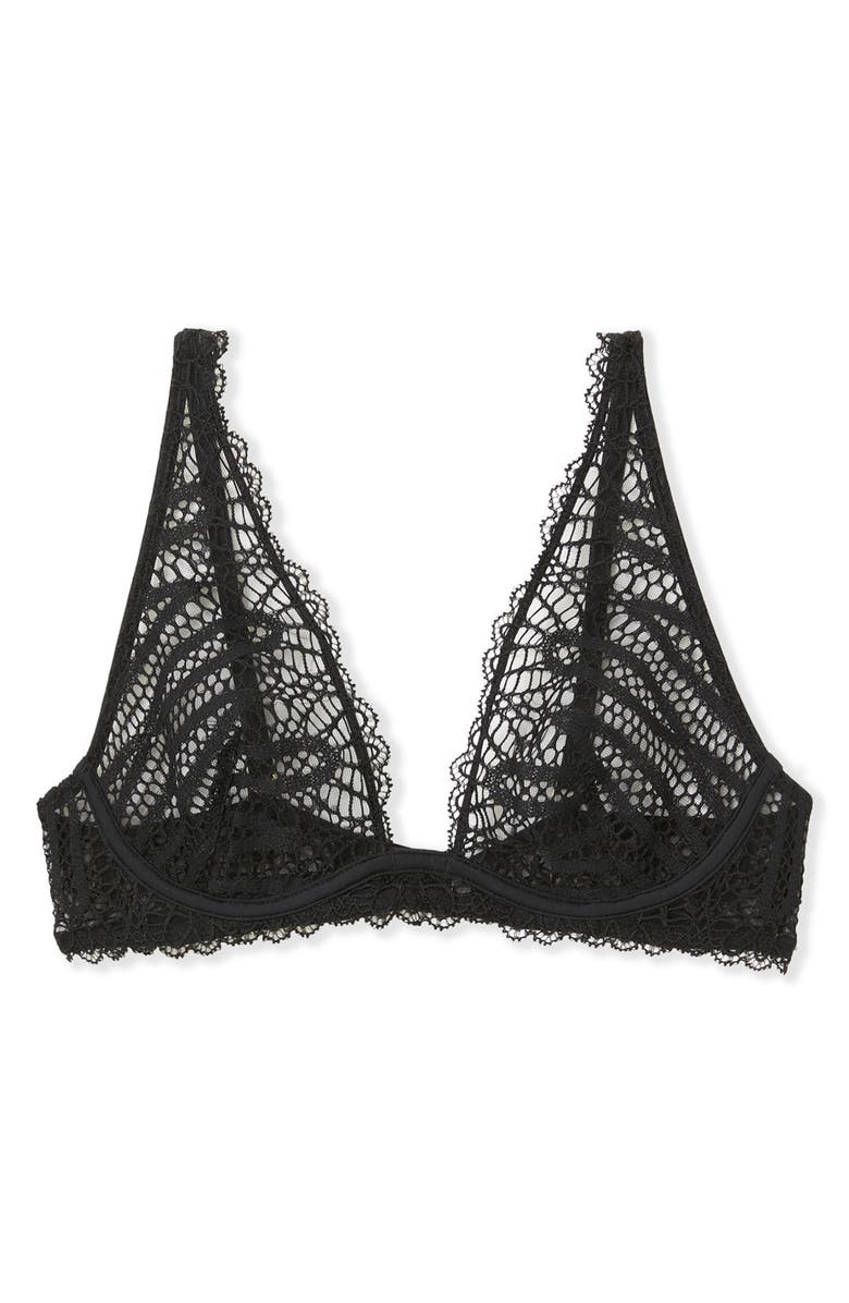 Etam Virtuose N°7 Classique Underwire Triangle Bra, Alternate, color, Black