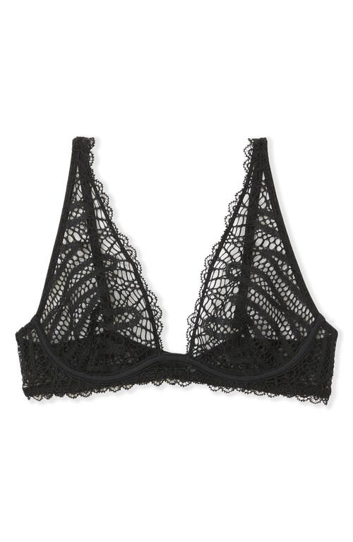 Etam Virtuose N°7 Classique Underwire Triangle Bra In Black