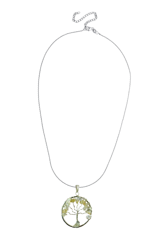 Humanist Beauty Tree Of Life Gemstone Necklace