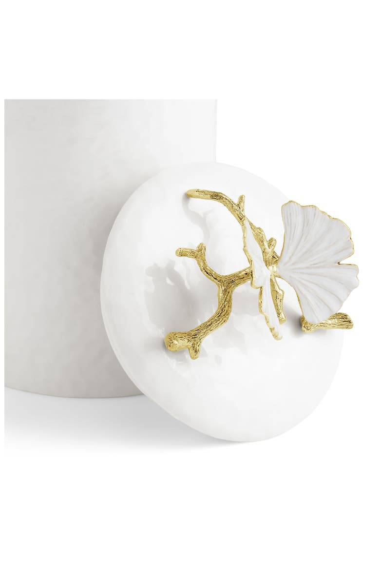 Butterfly Ginkgo Medium Canister, Alternate, color, WHITE/ GOLD