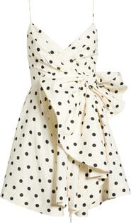 Ever New Addie Polka Dot Bow Minidress