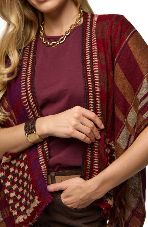 Saachi Plaid Topper In Multi