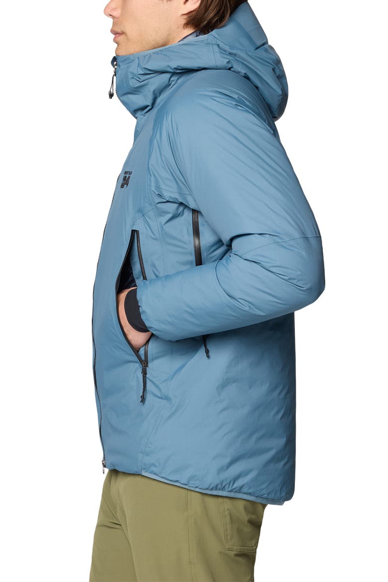 Storm Whisperer 800-Fill Down Hooded Insulated Jacket, Alternate, color, ADRIATIC BLUE