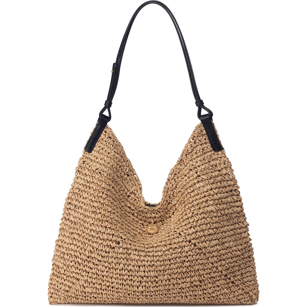 Oryany Raffia Triangle Shoulder Bag In Natural