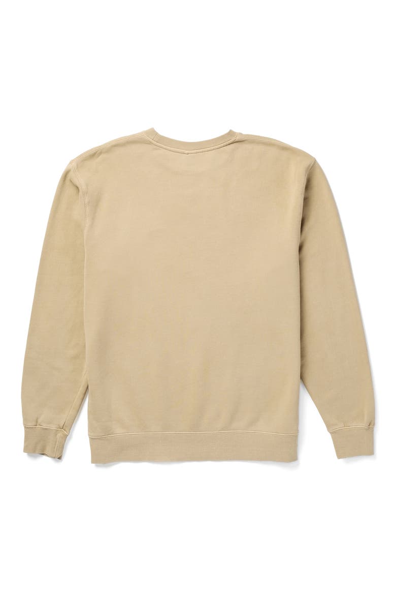 Russ Logo Embroidered Fleece Crewneck Sweatshirt, Alternate, color, PIGMENT STONE