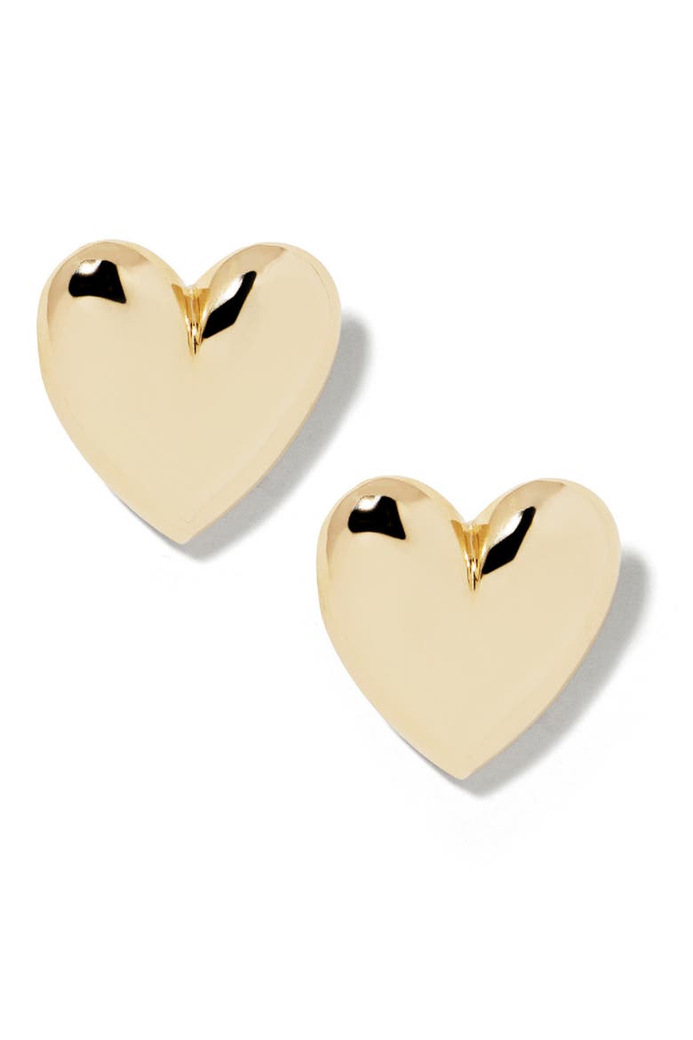 Small Puffy Heart Earrings (Nordstrom Exclusive), Main, color, GOLD