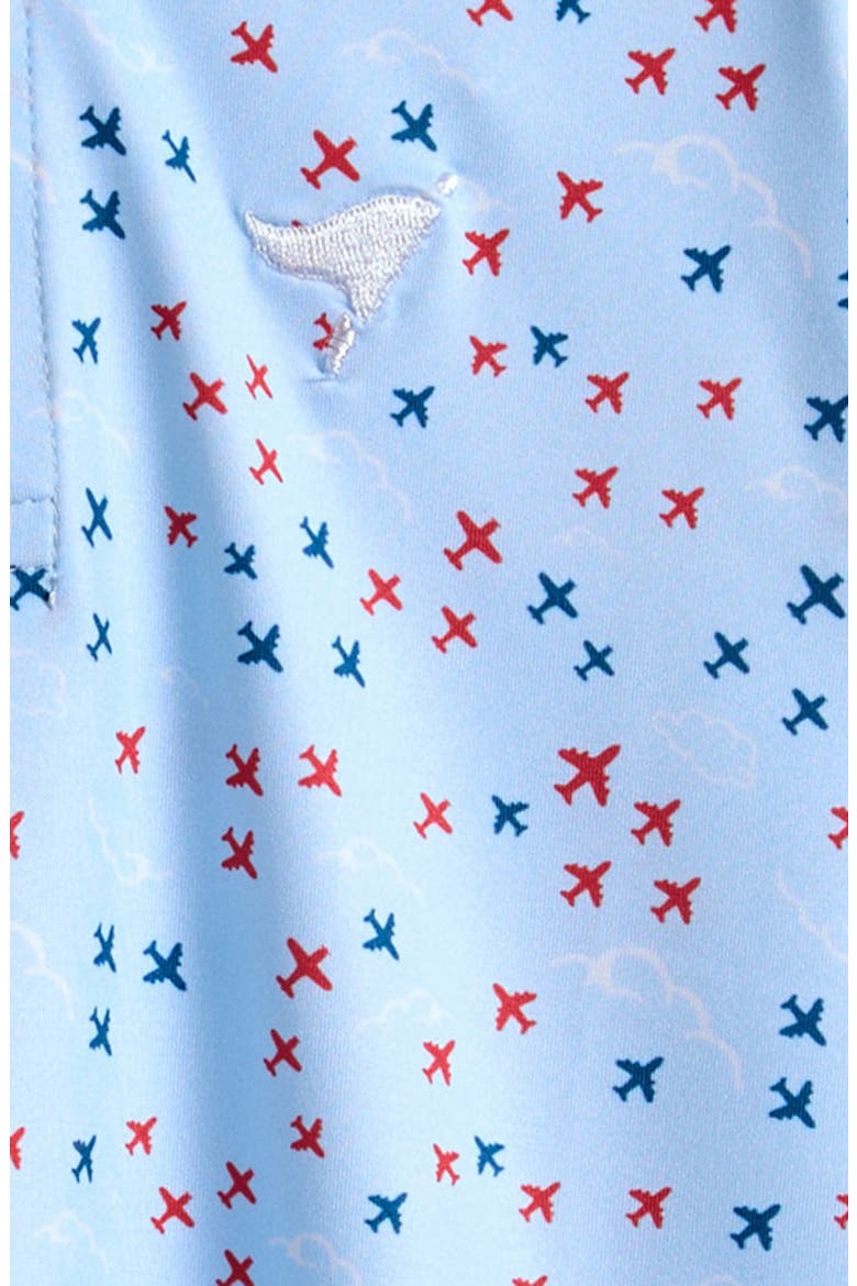 Kids' Jet Print Polo, Alternate, color, PASTEL BLUE