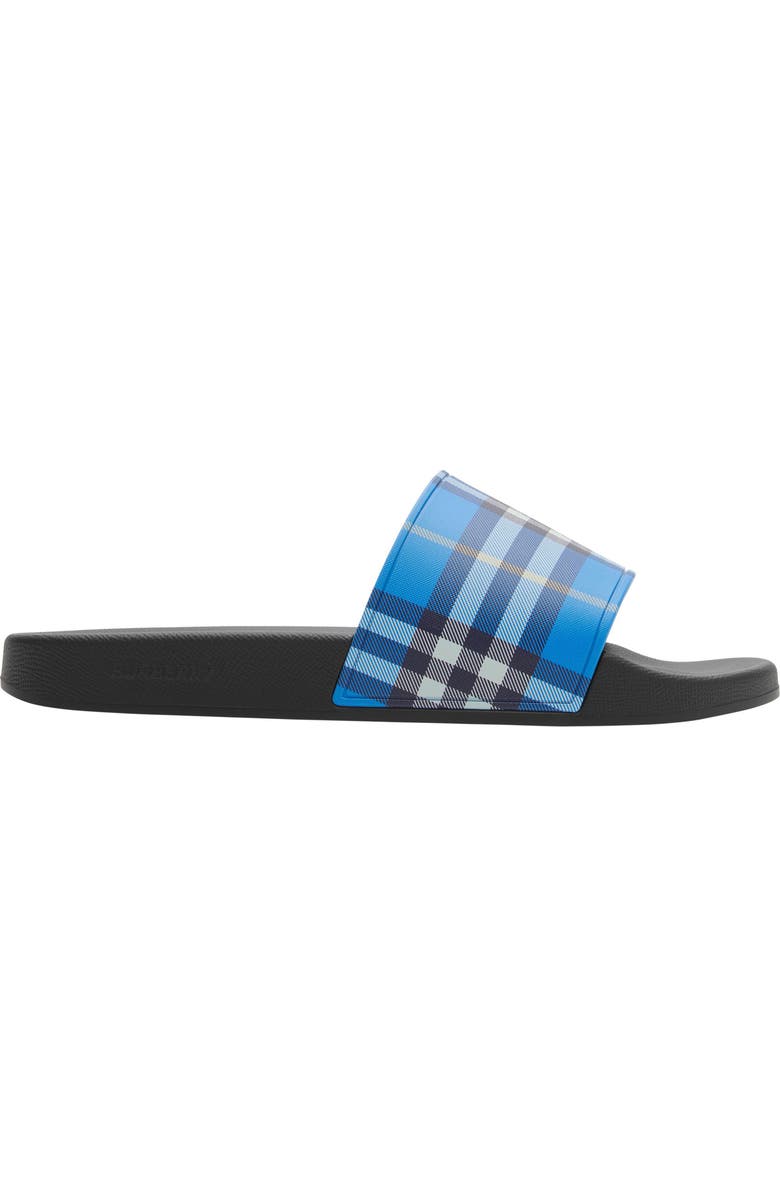 Burberry Check Sport Slide, Main, color, Hyacinth