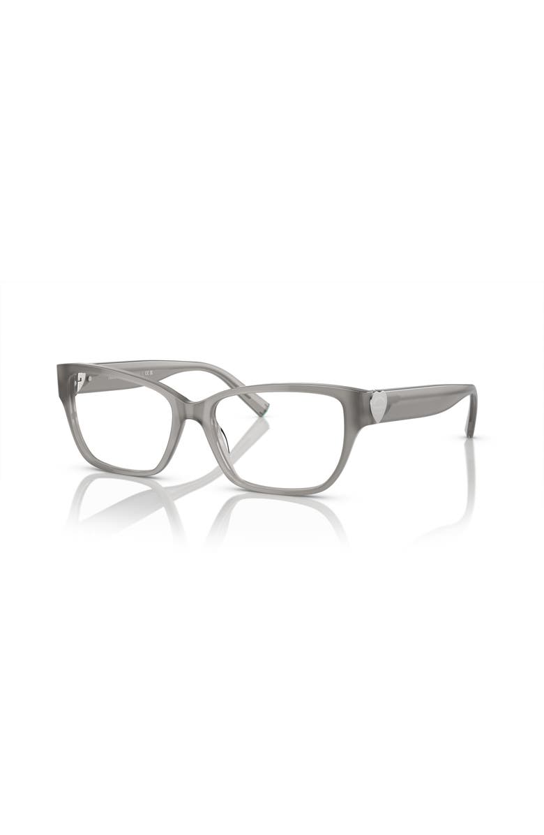 Tiffany & Co. 54mm Rectangle optical glasses, Main, color, Grey
