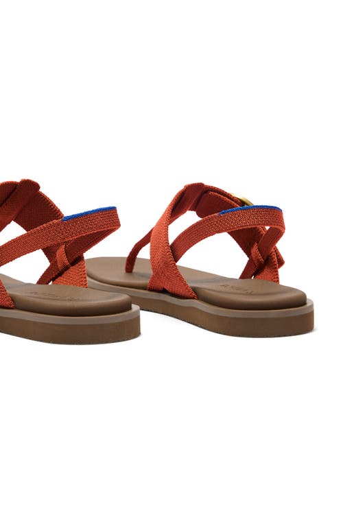 Rothys Rothy's The T-strap Sandal In Brick