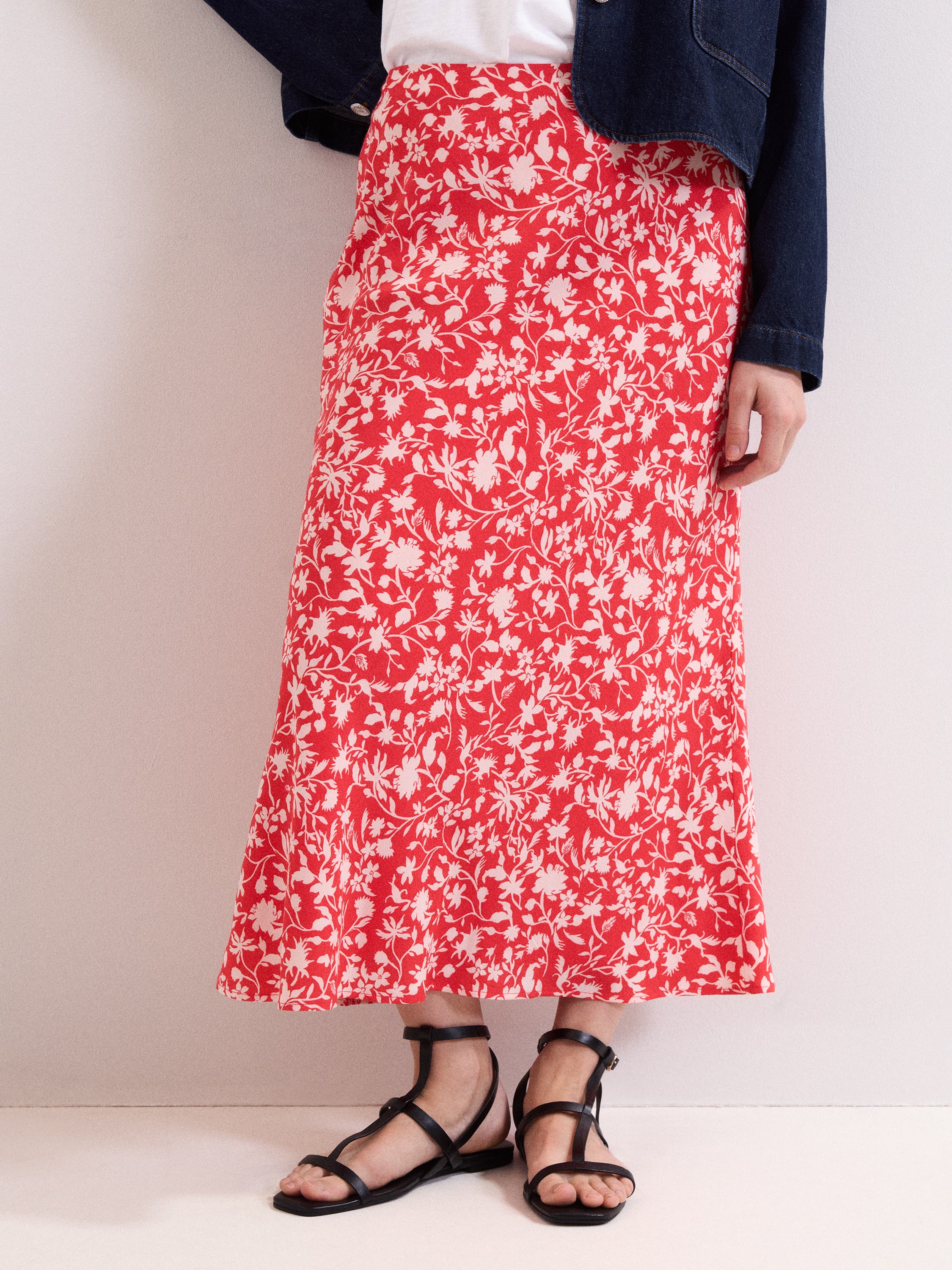 Floral Midi Skirt