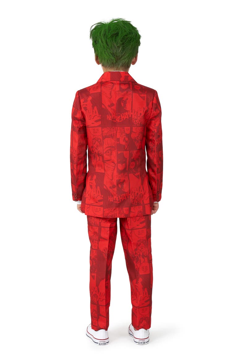 SUITMEISTER Kids' Joker Three-Piece Suit and Tie, Alternate, color, REDDNU