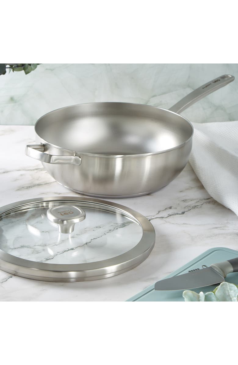 BergHOFF Leo Graphite 11-Inch Covered Wok Pan, Alternate, color, Grey