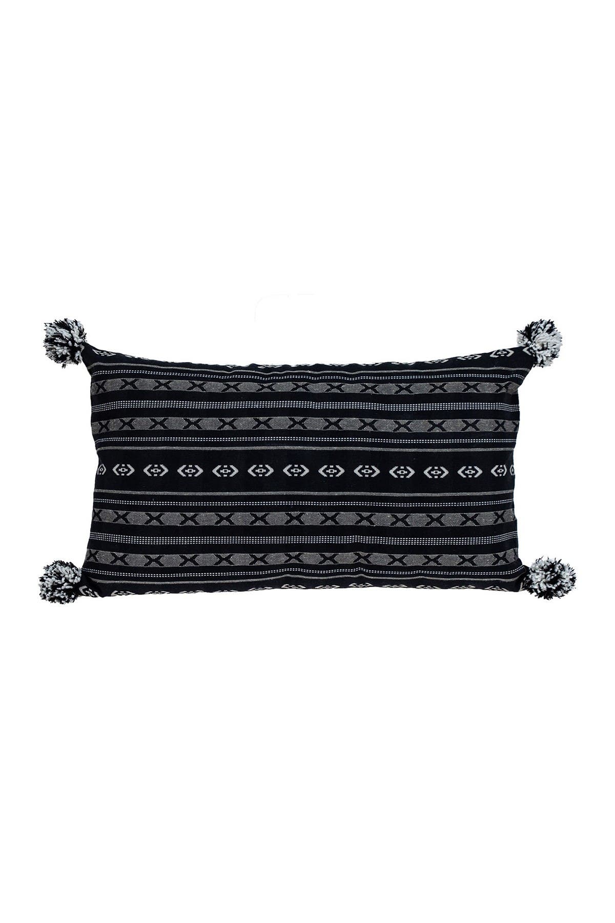 PARKLAND COLLECTION Raven Transitional Black Throw Pillow