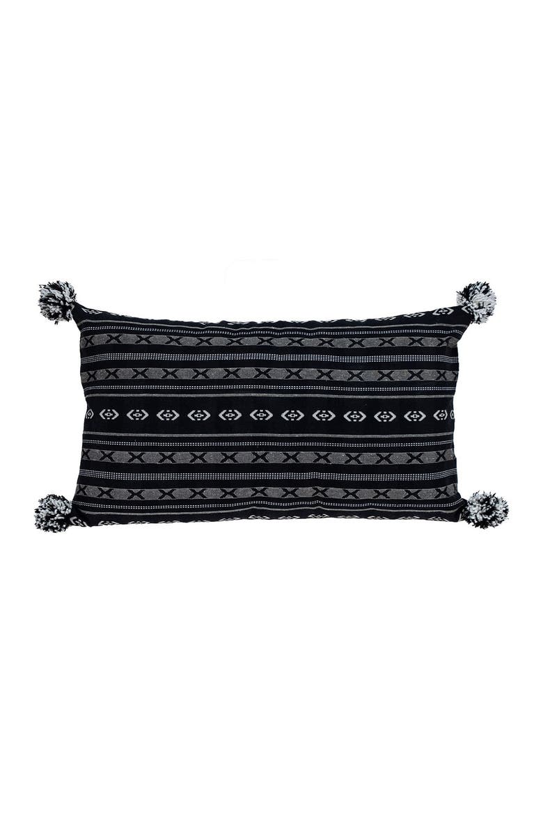 Raven Transitional Black Throw Pillow, Main, color, BLACK