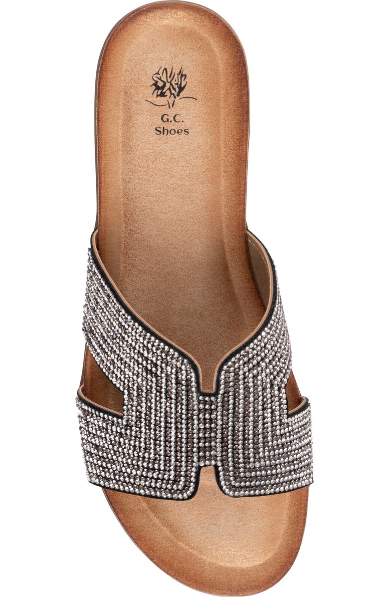GOOD CHOICE NEW YORK Paxal Rhinestone Embellished Slide Sandal, Alternate, color, Black