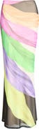 AFRM Tegan Feather Print Maxi Skirt