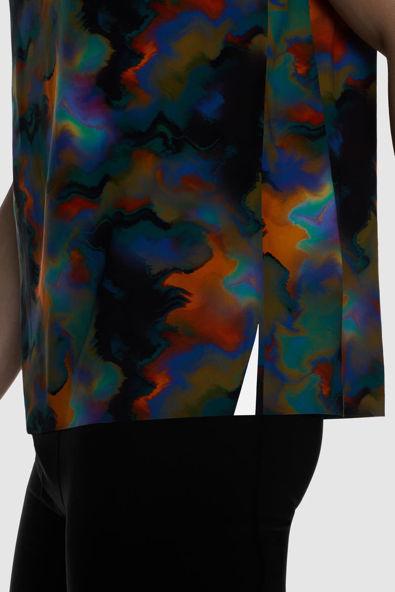 Run Interlock Stride Short Sleeve, Alternate, color, Heatmap Print
